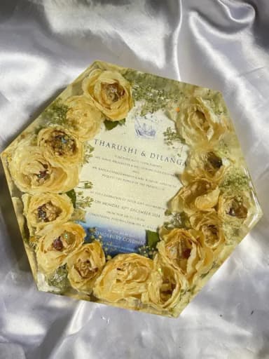 Preserved Flower Resin Art Piece 1 - autumnlane