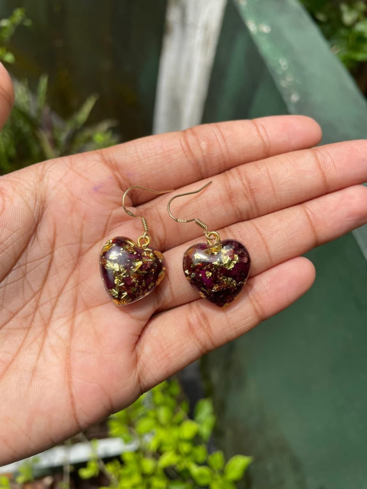 Resin earings 